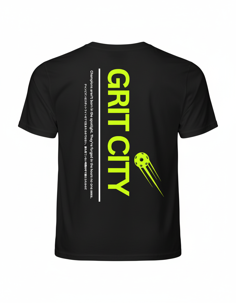 Grit City Dry-Fit Pickleball Shirt - Moisture Wicking Athletic Tee